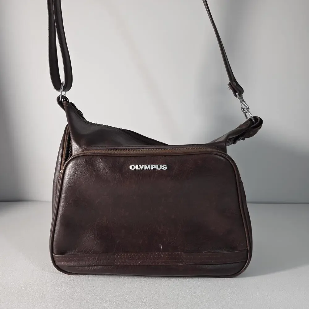 Olympus Vintage Faux Leather Camera Bag